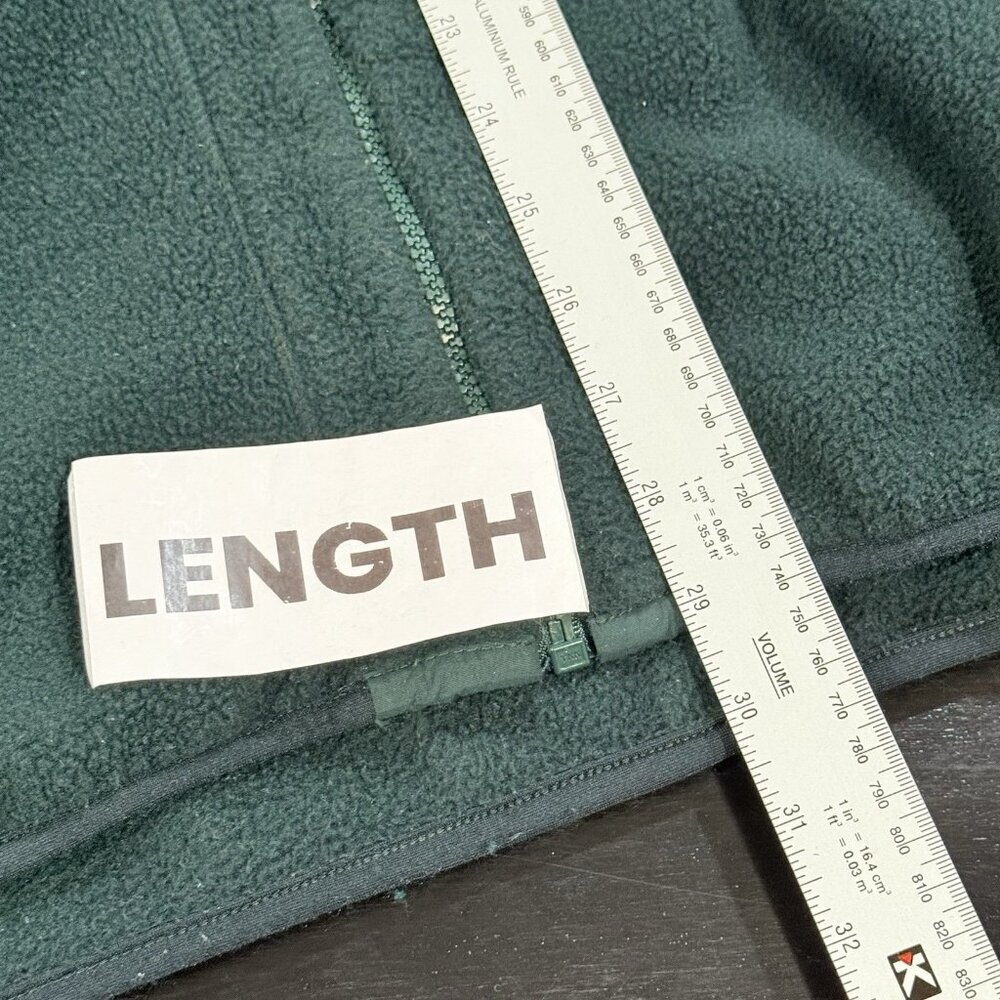 Vintage Patagonia 25410 Size Large Hunter Green Synchilla Mens Zip Fleece Jacket - Picture 11 of 11
